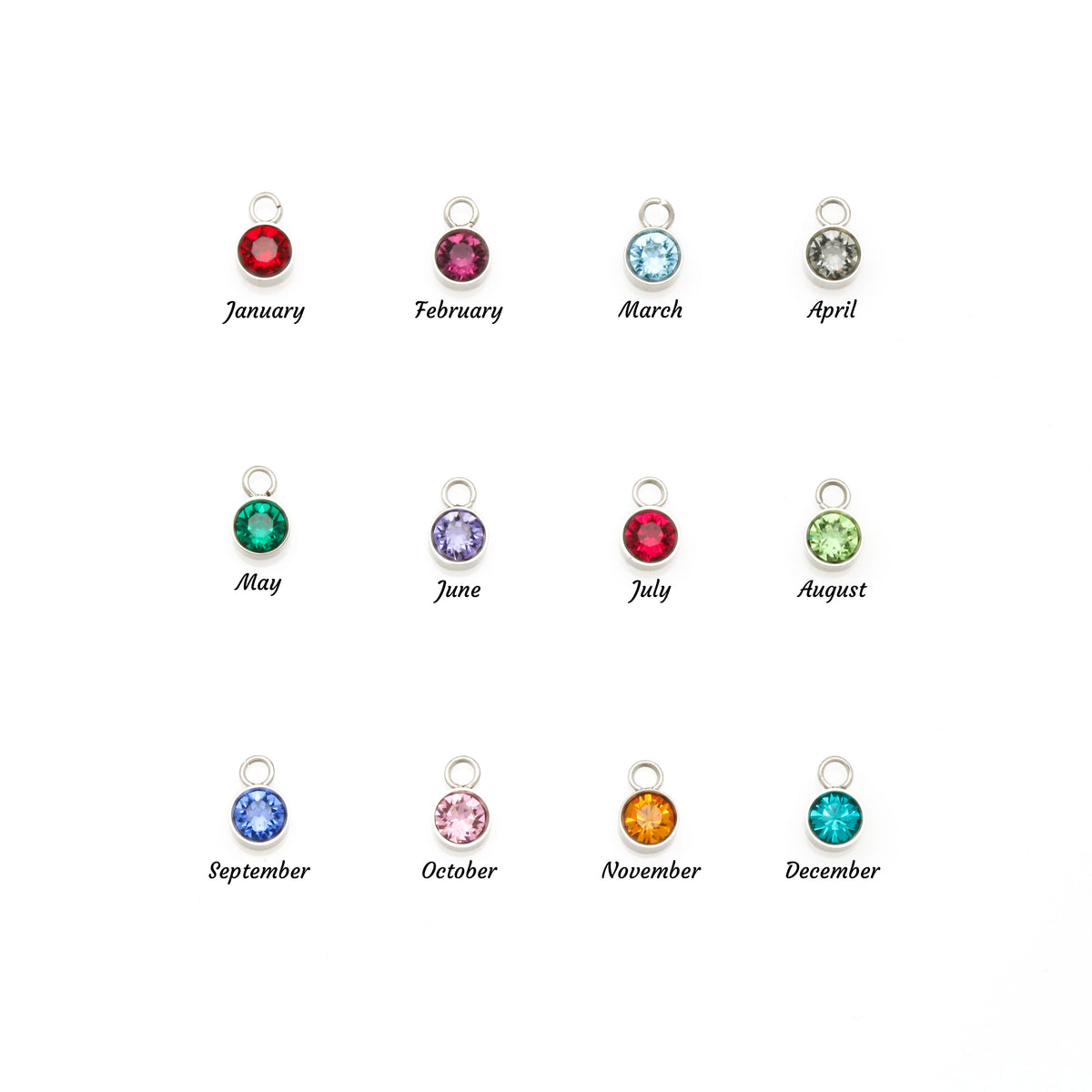 Name and Birthstone Personalized Necklace Gift for Daughter
