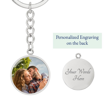 Love Keychain - Custom Photo and Message