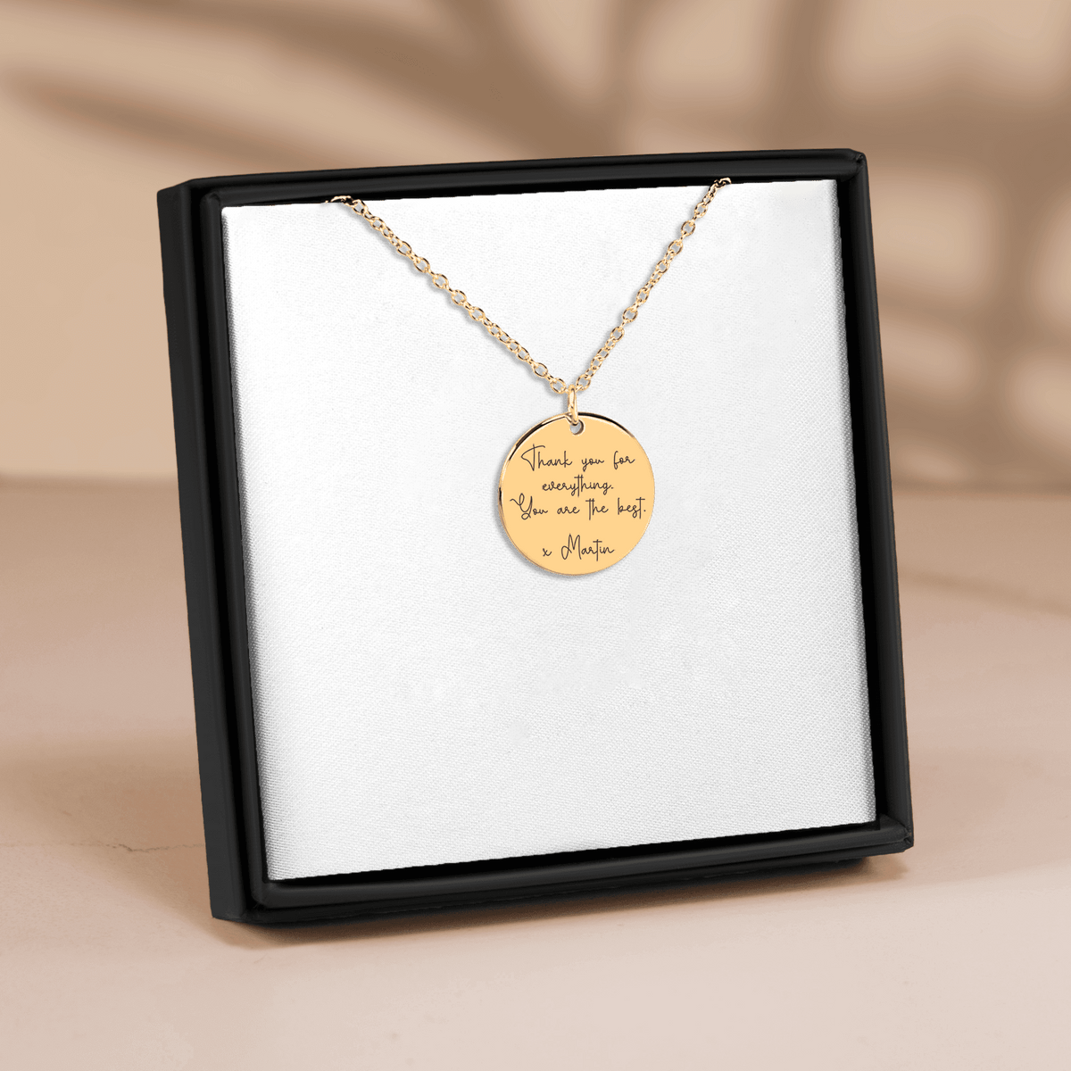 Personalized Mom Necklace – Engraved Message