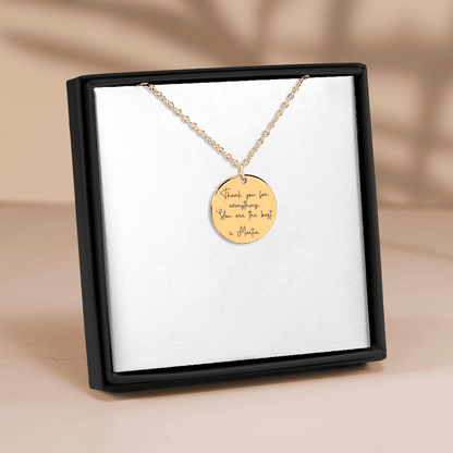 Personalized Mom Necklace – Engraved Message