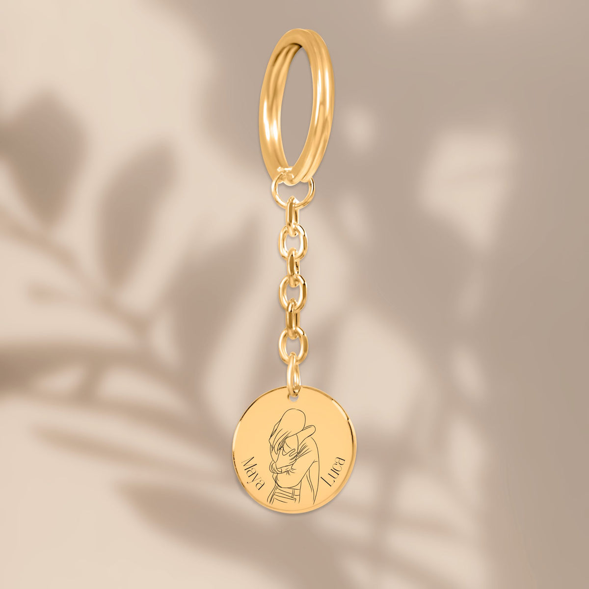 Couple Engraved Names - Personalized Keychain
