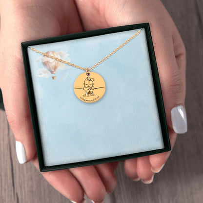 Baby Birth Gift - Personalized Necklace