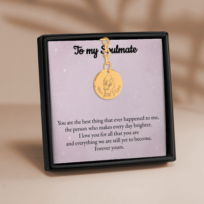 Couple Engraved Names - Personalized Keychain